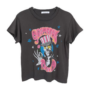 Daydreamer Grateful Dead Forever Skelly Reverse GF Tee Small Graphic Band Flaw